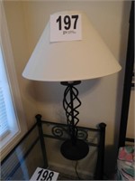 Metal Lamp With Shade -26” Tall - Matches # 207