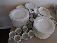 Renoir China - 83 Pieces: 16 Each Dinner, Salad,