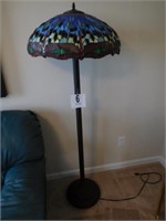 Tiffany Style Floor Lamp, 63”  Tall