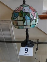 Small Tiffany Style Lamp, 15” Tall