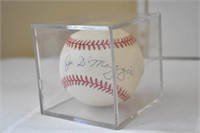 Joe DiMaggio signed baseball