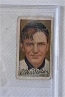 C. Mathewson signed baseball card. No verification