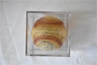 American League Ball with multiple signatures