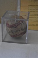 J. Franklin Baker signed baseball