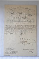 Wir Wilhelm document, 1912