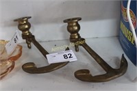 BRASS ANCHOR CANDLE HOLDERS