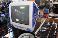 APPLE G-3 BLUE COMPUTER W/ MOUSE AND KEYBOARD
