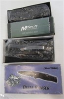 (2) Knives Including: MTech USA 440 & Delta