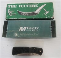 (3) Knives Including: The Venture, MTech USA 440,