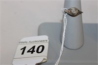 DIAMOND SOLITARE 18K WHITE GOLD RING