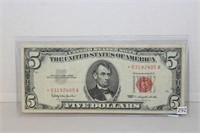 RED SEAL $5. BILL 1963