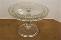 GLASS CAKE PLATE