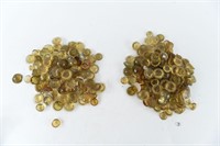 AMBER GLASS FACETED JEWELS