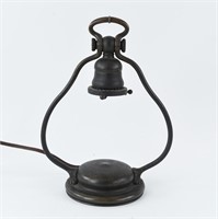 TIFFANY STUDIOS BRONZE HARP TABLE LAMP BASE