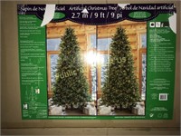 ARTIFICIAL $899 RETAIL 9 FT CHRISTMAS TREE;