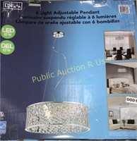 DSI $220 RETAIL 6 LIGHT ADJUSTABLE PENDANT