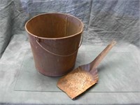 Rusty Old Bucket & Ash Shovel