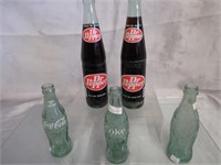 Dr Pepper & Vintage Fresno Coke bottles