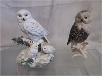 Porcelain Owl Figurines