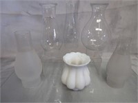 Assorted Oil Lamp Chimneys