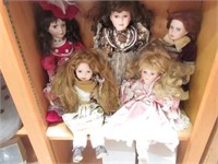 Assorted Porcelain Collector Dolls