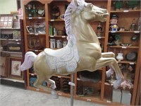 Plastic Carosel Horse -No Stand