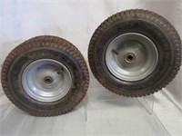 Riding Lawn Mower Front Wheels w/Tires