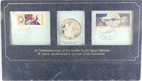 Apollo XI comm. Soyuz Space Mission, Sterling coin
