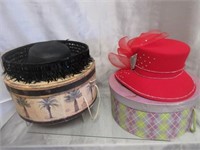 Vintage Hats in Hat Boxes