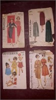 4 vintage Butterick and simplicity clothing