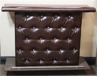 Vintage Liquor Bar with Padded and Tufted
