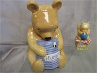 Winnie The Pooh Cookie Jar & S&P Shakers