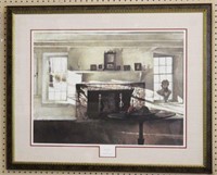 Framed Print "Big Room" by Andrew Wyeth