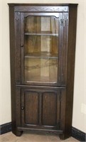 Antique Corner Cabinet with Carvings