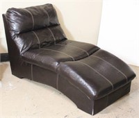 Leather Like Two Person Lounger