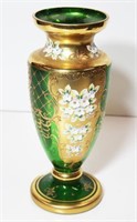 Vintage Vase with Heavy Gilt Trim