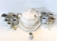 Soup Tureen and Selection of Mini Pitchers