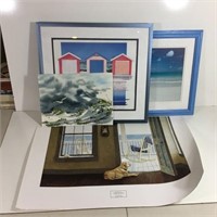 Selection of  Beach Themed Artwork