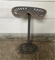 Wrought Iron Tractor Seat Bar Stools