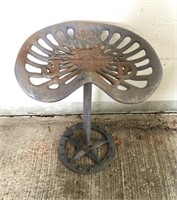 Wrought Iron Tractor Seat Bar Stools