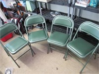 4 Vtg Kreuger Metal Folding Chairs Local P/U Only