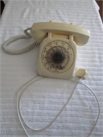 Vintage Beige Rotary Telephone - Untested Due