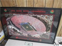 Framed Wisconsin Badgers 1994 Rose Bowl