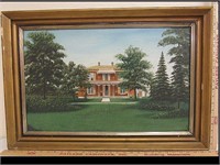VERY NICELY FRAMED ANTIQUE OIL ON BOARD PAINTING