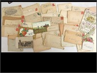 LOT OF 19th CENTUREY LETTERS AND POSTCARDS