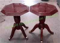 Octagon Accent Pedestal Table