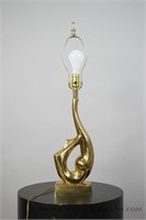 Solid Brass Figural Art Deco Lamp