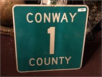 Conway County highway sign