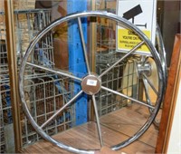 Original s/steel yacht wheel, 55cm D
