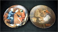 8 Vintage 1990 Knowles Norman Rockwell Plates